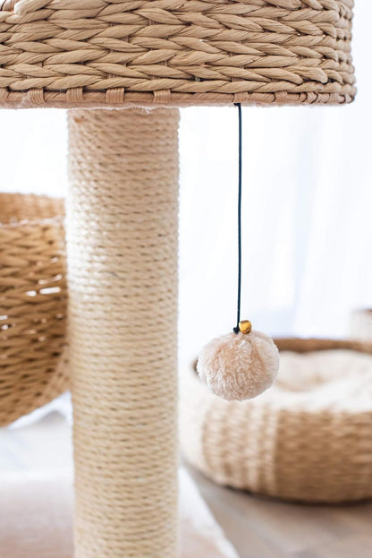 New Paper Rope Natural Bowl Shaped with Perch Cat Tree…