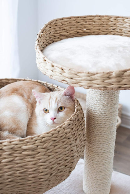 New Paper Rope Natural Bowl Shaped with Perch Cat Tree…